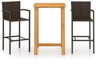 3-piece garden bar set brown 3067952 - Garden Furniture