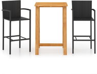 3-piece garden bar set black 3067953 - Garden Furniture