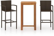 3-piece garden bar set brown 3067984 - Garden Furniture