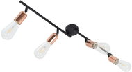 4-way Spotlight with Incandescent Bulbs 2W Black and Copper 60cm - Spot Lighting