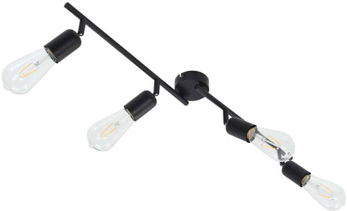 4-way Spotlight, Black 60cm E27 - Spot Lighting - Main image