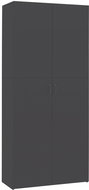 Shoe rack grey 80×35,5×180 cm chipboard 800290 - Shoe Rack