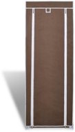 Fabric shoe rack with door - 57×29×162 cm - brown - Shoe Rack