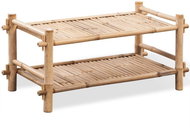 Two tier bamboo shoe rack - Shoe Rack