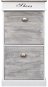 Shoe rack grey 50×28×98 cm wood pavlovnia - Shoe Rack