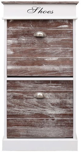 Shoe rack brown 50×28×98 cm wood pavlovnia - Shoe Rack - Main image