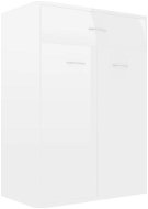 White high gloss shoe cabinet 60×35×84 cm chipboard - Shoe Rack