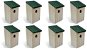 Birdhouses 8 pcs wooden 12×12×22 cm 276006 - Nesting Box