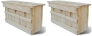 Birdhouse for starlings 2 pcs 44×15,5×21,5 cm wood 276008 - Nesting Box
