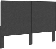 Headboard dark grey textile 140×200 cm - Bed