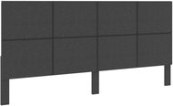 Headboard dark grey textile 200×200 cm - Bed