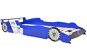 Children's bed in the shape of a racing car 90x200 cm blue - Bed