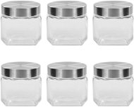 Food Jars with Silver Lid 6 pcs 800ml - Container
