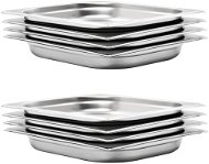 Gastro Containers 8 pcs GN 1/2 40mm Stainless-steel - Gastro Container