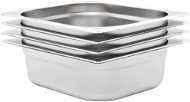 Gastro Containers 4 pcs GN 1/2 100mm Stainless-steel - Gastro Container
