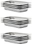 Gastro Containers 12 pcs GN 1/3 40mm Stainless-steel - Gastro Container