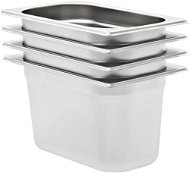 Gastro Containers 4 pcs GN 1/4 150mm Stainless-steel - Gastro Container