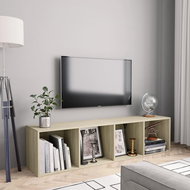 Knihovna/TV skříňka dub sonoma 143×30×36 cm - Knihovna