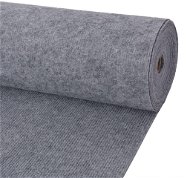 Výstavný koberec vrúbkovaný 1,6 × 10 m sivý - Koberec