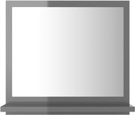 Bathroom mirror grey high gloss 40x10,5x37 cm chipboard 804561 - Mirror