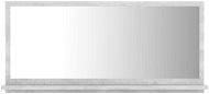 Kúpeľňové zrkadlo betónovo sivé 80 × 10,5 × 37 cm drevotrieska 804575 - Zrkadlo