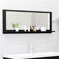 Koupelnové zrcadlo černé 100×10,5×37 cm dřevotříska 804590 - Zrcadlo
