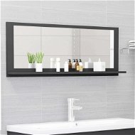 Koupelnové zrcadlo šedé 100×10,5×37 cm dřevotříska 804591 - Zrcadlo