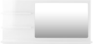 Bathroom mirror white high gloss 90x10,5x45 cm chipboard 805021 - Mirror