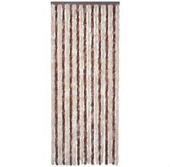 Insect curtain beige and light brown 120×220 cm Chenille 315122 - Drape