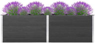 Garden raised bed 300×50×91 cm wood plastic grey 49062 - Raised Garden Bed