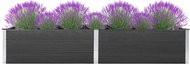 Garden raised bed 300×100×54 cm wood plastic grey 49063 - Raised Garden Bed