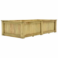 Raised bed 196×100×50 cm impregnated pine 49097 - Raised Garden Bed