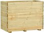 Raised bed with bottom 100×50×75 cm impregnated pine 49439 - Raised Garden Bed