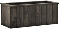 Raised bed dark grey 74×32×30 cm solid pine wood 315414 - Raised Garden Bed