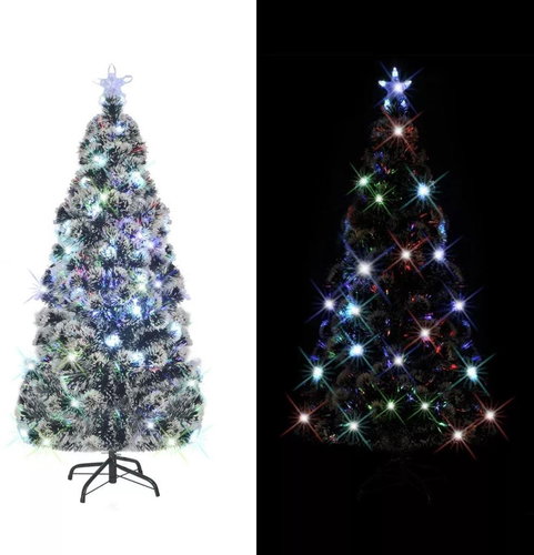 Artificial Christmas tree with stand and LED 180 cm 220 branches 242427 - Christmas Tree - Main image