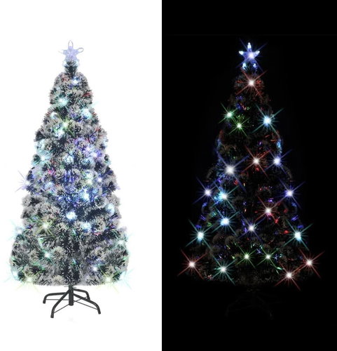 Artificial Christmas tree with stand and LED 210 cm 280 branches 242428 - Christmas Tree - Main image
