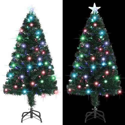 Artificial Christmas tree with stand and LED 120 cm 135 branches 284300 - Christmas Tree - Main image