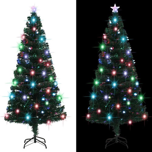 Artificial Christmas tree with stand and LED 180 cm 220 branches 284302 - Christmas Tree - Main image