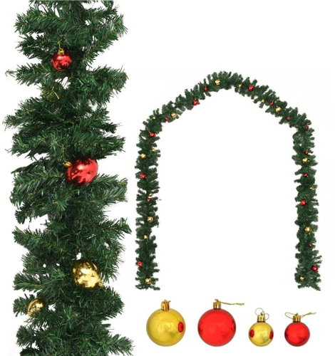 Christmas garland decorated with flasks 5 m 284305 - Garland - Main image