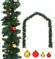 Christmas garland decorated with flasks 20 m 284307 - Garland