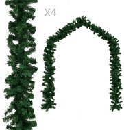 Vánoční girlandy 4 ks zelené 270 cm PVC 284308 - Girlanda