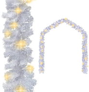 Christmas garland with LED lights 20 m white 284313 - Garland