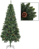 Artificial Christmas tree with pine cones green 210 cm 284316 - Christmas Tree