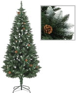 Artificial Christmas tree with pine cones and white glitter 180 cm 284318 - Christmas Tree