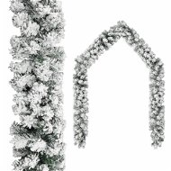 Vánoční girlanda zasněžená zelená 10 m PVC 320968 - Girlanda