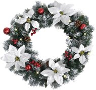 Christmas wreath with LED lights green 60 cm PVC 320975 - Artificial Flower