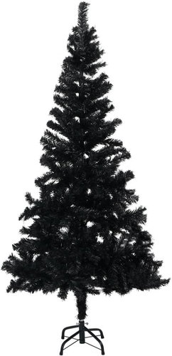 Artificial Christmas tree with stand black 150 cm PVC 321000 - Christmas Tree - Main image
