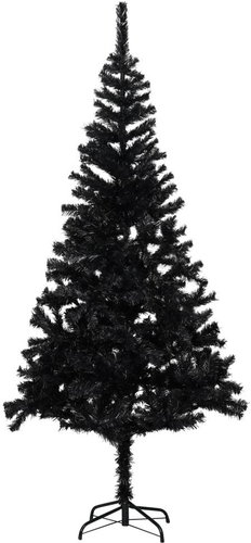 Artificial Christmas tree with stand black 210 cm PVC 321002 - Christmas Tree - Main image