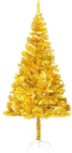 Artificial Christmas tree with stand gold 210 cm PET 321011 - Christmas Tree - Main image