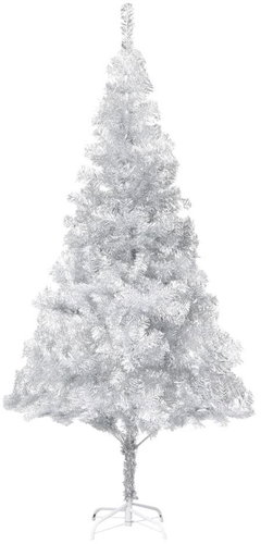 Artificial Christmas tree with stand silver 180 cm PET 321013 - Christmas Tree - Main image